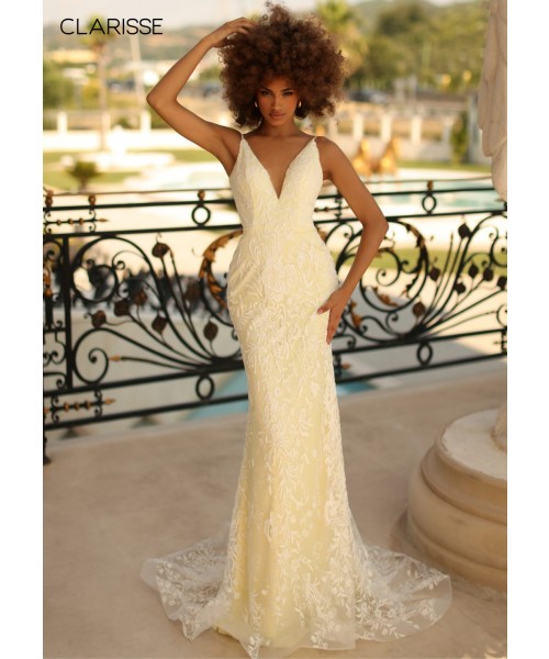 Clarisse 810234 Beautiful Lace Evening Dress