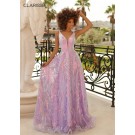 Clarisse 810457 Iridescent Lilac Sequin Prom Dress