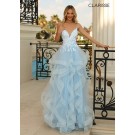 Clarisse 810593 Cascading Ruffle Prom Dress