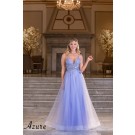 Azure prom dress A7012