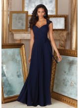 Morilee Beaded Lace and Chiffon Material Bridesmaid Dress