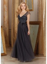 Morilee Tulle with Embroidery Bridesmaid Dress
