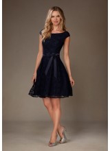 Timeless Lace Morilee Bridesmaid Dress with V-Back