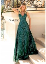 Clarisse Couture 5105 Sparkling Gown with Pockets