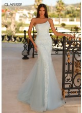 Clarisse 810205 One Shoulder Lace Mermaid Dress