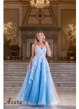 Azure prom dress A7010