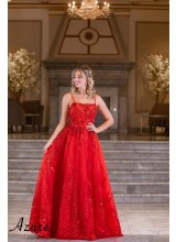 Azure prom dress A7022
