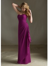 Flirty Chiffon Morilee Bridesmaid Dress with Removable Keyhole Coverlet