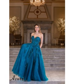 Azure prom dress A7007