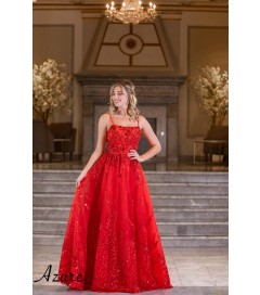 Azure prom dress A7022