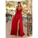 Clarisse 810559 Draped Slit Prom Dress